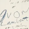 Cy Twombly - Print (1980) -Yvon Lambert Soldes 1980 Reprint2025