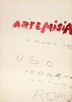 Cy Twombly - Artemisia Print (1980)