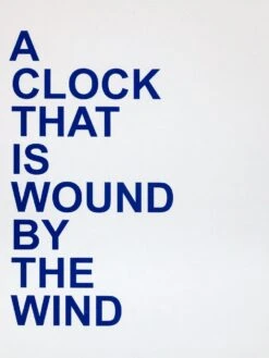 David Horvitz - Proposals For Clocks (limited Edition Blue Set) -Yvon Lambert Soldes David Horvitz Proposal for a clock Wind