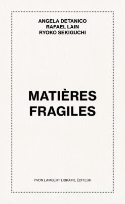 Angela Detanico, Rafael Lain,Ryoko Sekiguchi - Matières Fragiles