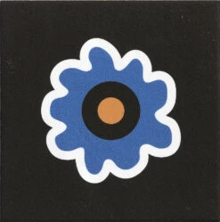 Nathalie Du Pasquier -"Mattonelle Margherita" Tile -Yvon Lambert Soldes FlowerBlack