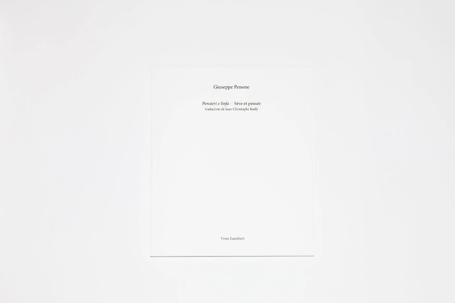 Giuseppe Penone - Pensieri E Linfa 12 Giuseppe Penone - Pensieri E Linfa – Image 10