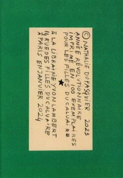 Nathalie Du Pasquier - Année Révolutionnaire (livret) -Yvon Lambert Soldes SCN 0001 page 0009